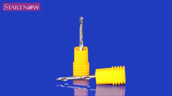 Startnow Flat Bottom Engraving Cutter Bits CNC Router Bit Tungsten Steel Milling Cutter for Double Color Board PVC Acrylic